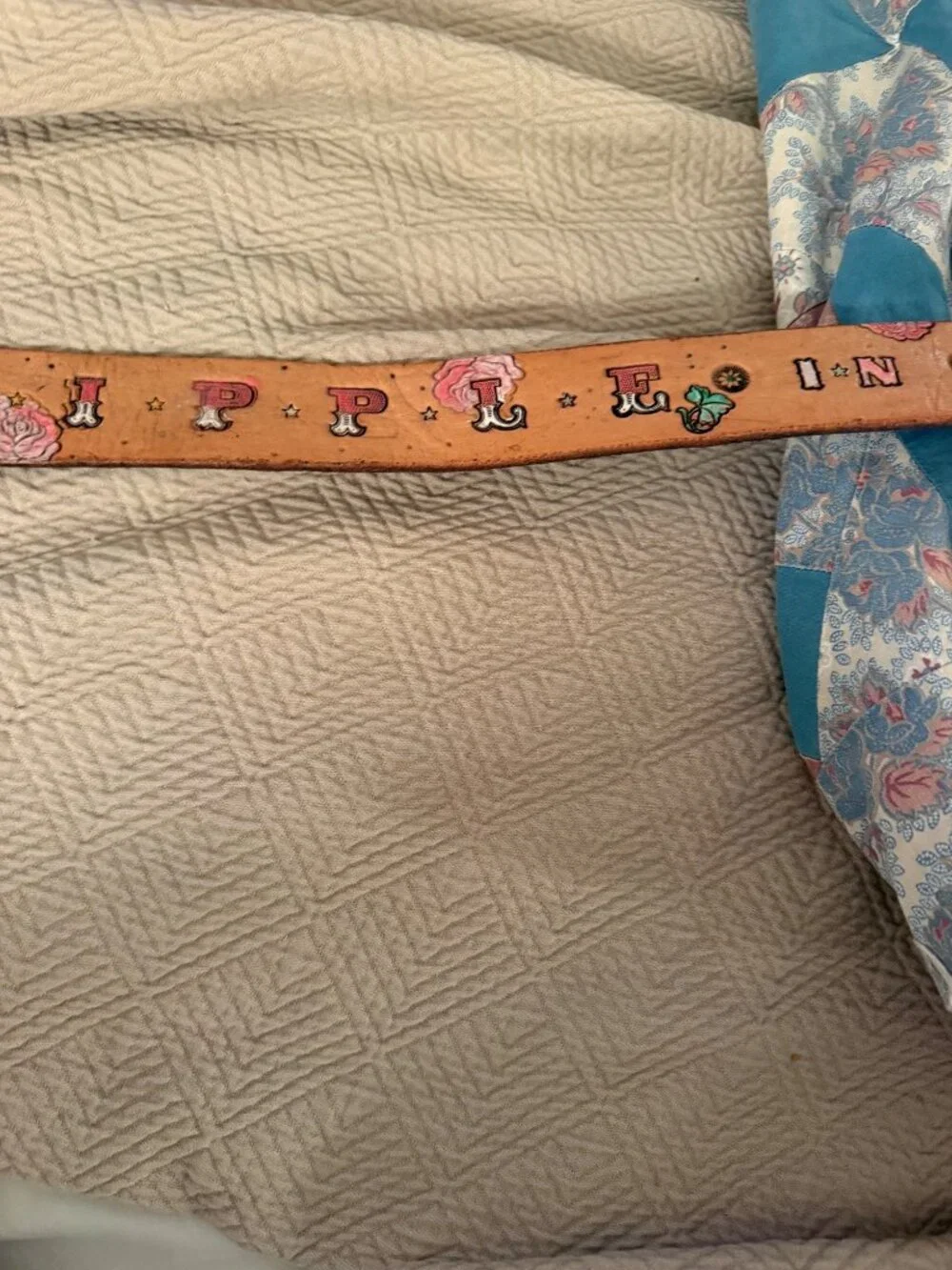 H&H Grateful Dead Handtooled Leather Belt 